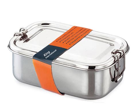 jvl stainless steel rectangular lunch box with capsule|Rectangular Lunch Box (With Steel Container) .